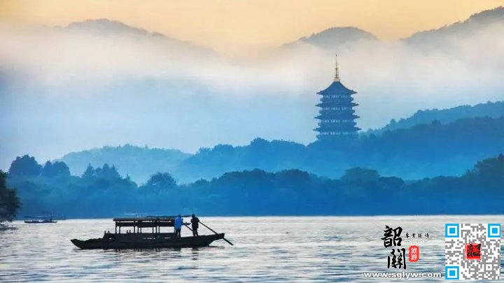 钱塘江观潮-太湖古镇水秀烟花